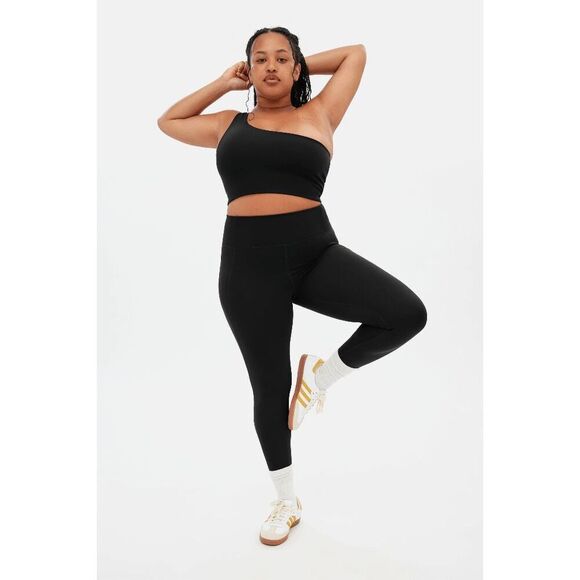 Girlfriend Collective Black Compressive High-Rise Leggings 7/8 Length XL - Picture 9 of 9